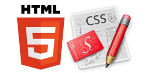 Image which shows the two primary markup programming languages like HTML and CSS.